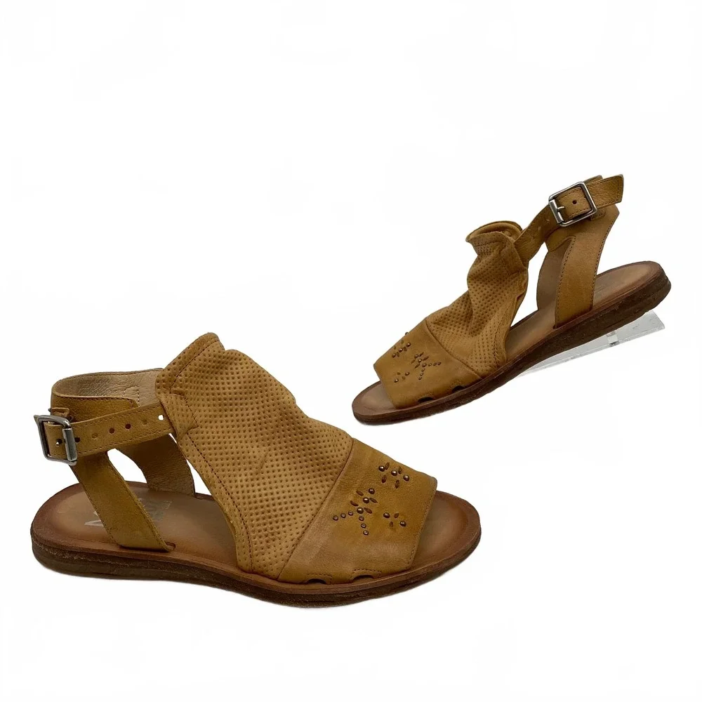 Miz Mooz Tan Leather Gladiator Sandals | Women’s EU39 (US 8.5)
